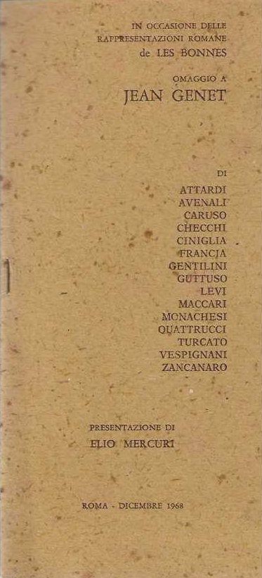 Omaggio a Jean Genet